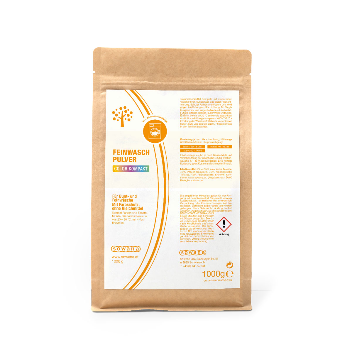 Sowana-Feinwaschpulver Color Kompakt 1000 g